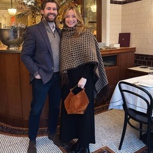 Zara Jacquard fringe cape